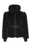 Moncler Grenoble Valdivian - Shearling Down Jacket In Black