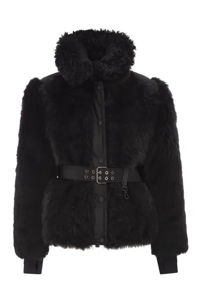Moncler Grenoble Valdivian - Shearling Down Jacket In Black