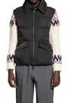 Moncler Polo-collar Padded Gilet In Black