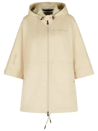 MONCLER MONCLER GRENOBLE 'VORASSAY' BEIGE NYLON CAPE