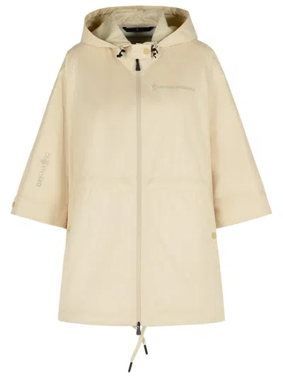 MONCLER MONCLER GRENOBLE 'VORASSAY' BEIGE NYLON CAPE WOMEN