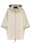 Moncler Grenoble Vorassy Technical Fabric Cape In White
