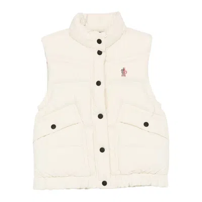 Moncler Quilted Panelled Gilet In White