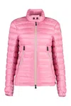 Moncler Walibi Full Zip Down Jacket In Pink