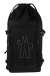 Moncler Grenoble Nylon Backpack With Logo In Black