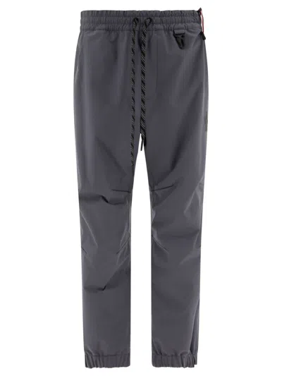 Moncler Grenoble Waterproof Sport Trousers In Gray