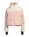 Moncler Pink And Ivory Stennes Down Jacket In Pink