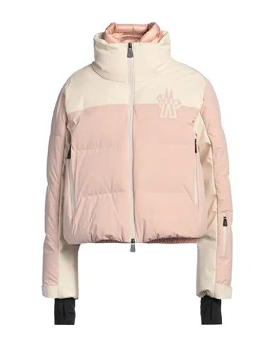 MONCLER MONCLER GRENOBLE WOMAN PUFFER BLUSH SIZE 3 POLYAMIDE, ELASTANE