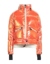 Moncler Grenoble Woman Puffer Orange Size 0 Polyester