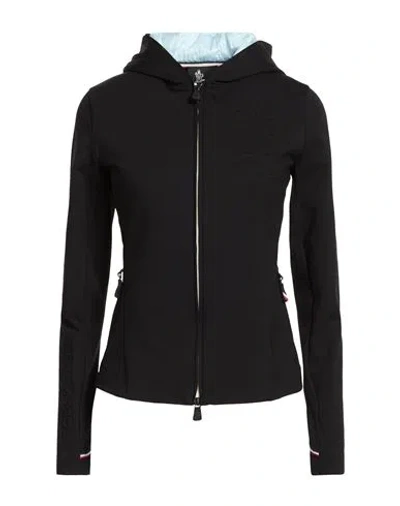 Moncler Grenoble Woman Sweatshirt Black Size S Polyamide, Elastane