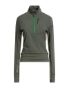 Moncler Grenoble Woman Sweatshirt Military Green Size Xl Polyamide, Elastane In Gray