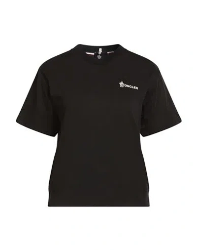 MONCLER MONCLER GRENOBLE WOMAN T-SHIRT BLACK SIZE M COTTON
