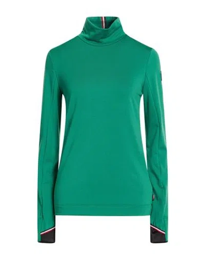Moncler Grenoble Woman T-shirt Green Size L Polyester, Elastane