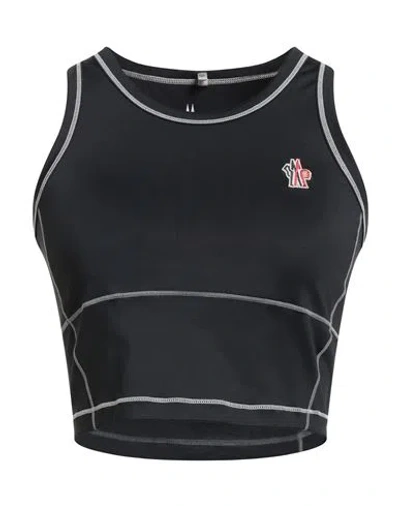 MONCLER MONCLER GRENOBLE WOMAN TOP BLACK SIZE M POLYAMIDE, ELASTANE