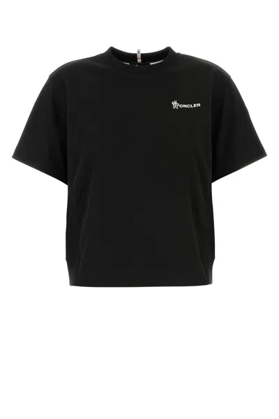 Moncler Grenoble Women Black Cotton T-shirt