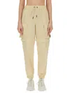 Moncler Grenoble Hybrid Technical Joggers In White