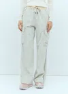 Moncler Grenoble Women Corduroy Cargo Pants In White