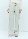 Moncler Grenoble Women Corduroy Cargo Pants In Gray