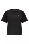 Moncler Grenoble Embossed Logo Cotton Jersey T-shirt In Black