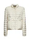 Moncler Grenoble Women Ivory Madulain Short Packable Down Jacket In Neutral