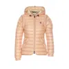 Moncler Karura 2-in-1 Hooded Short Down Jacket In Orange