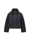 Moncler Womens Black Kibira Hooded Stretch-woven Jacket In Black