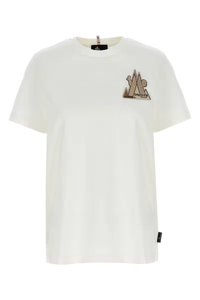 Moncler Logo Patch T-shirt In White