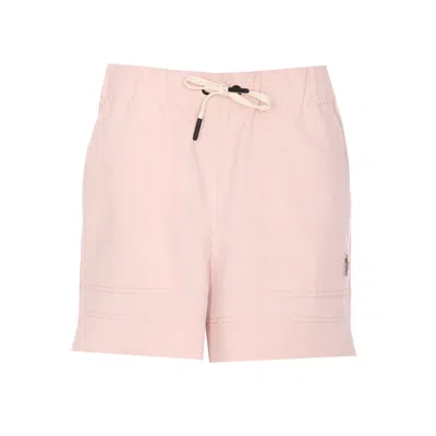 Moncler Grenoble Women Logo Shorts In Pink
