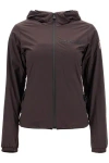 Moncler Mietres Hooded Shell Jacket In Brown