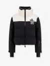 Moncler Block Design High Collar Long Sleeves In Black
