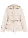 Moncler Nimba Hooded Field Down Jacket In Multicolor