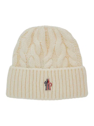 Moncler Grenoble Women's Quilted Puffer Hat In White