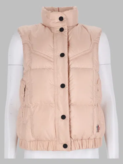 Moncler Grenoble Women's Quilted Puffer Vest In Pink