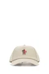 Moncler Gabardine Trucker Cap Hats Beige In Brown