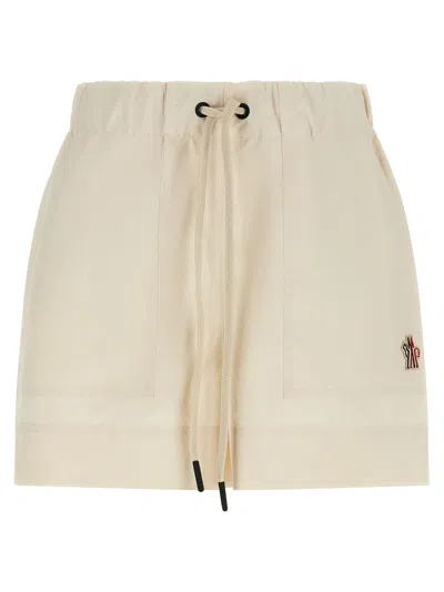 Moncler Grenoble Water-repellent Polyester Bermuda Shorts In Neutral