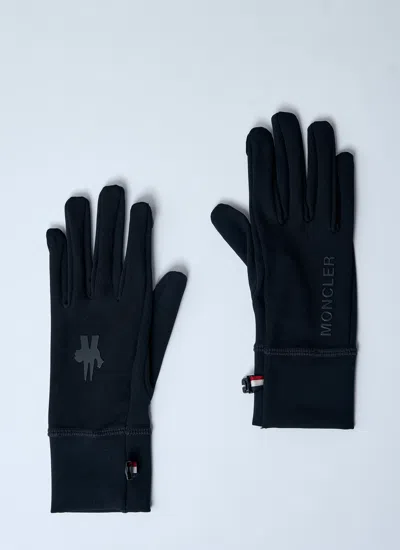 Moncler Grenoble Women Touch Screen Jersey Gloves In Black