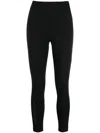 Moncler Brand-embossed Slim-fit High-rise Stretch-woven Leggings In Multicolor