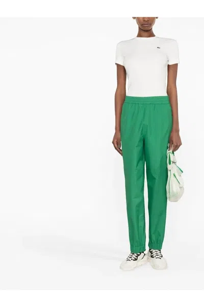 Moncler Grenoble Womens Cotton Trousers In Green
