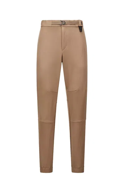 Moncler Grenoble Womens Cuffed Trousers In Beige