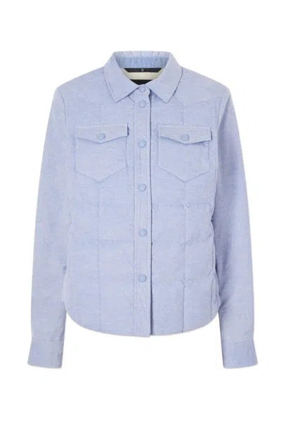 Moncler Grenoble Womens Nangy Shirt Jacket In Blue