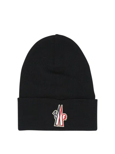 Moncler Grenoble Wool Beanie In Black