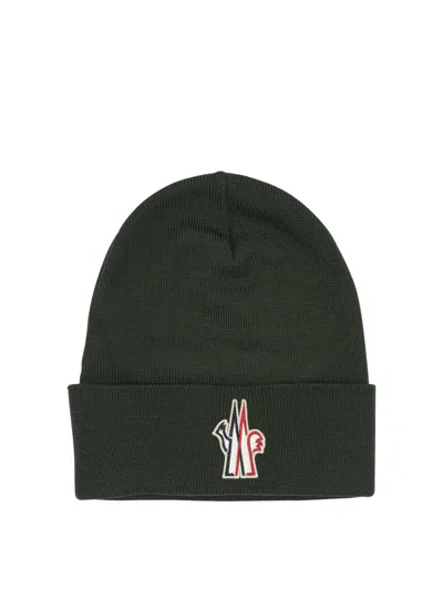 Moncler Grenoble Wool Beanie In Brown