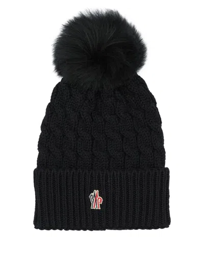 Moncler Grenoble Wool Beanie In Black