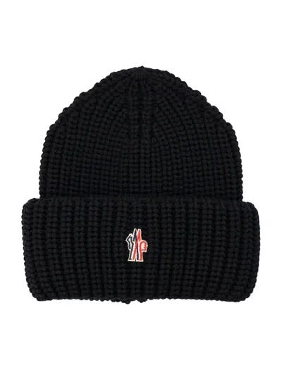 MONCLER MONCLER GRENOBLE WOOL BEANIE WITH LOGO