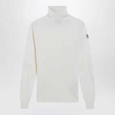 Moncler Grenoble Wool-blend Turtleneck Sweater In White