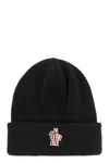 Moncler Grenoble Wool Cap In Black