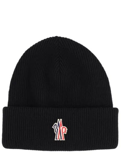 Moncler Grenoble Wool Cap In Black