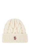 Moncler Grenoble Wool Cap In Metallic