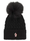 MONCLER MONCLER GRENOBLE WOOL CAP WITH POM POM