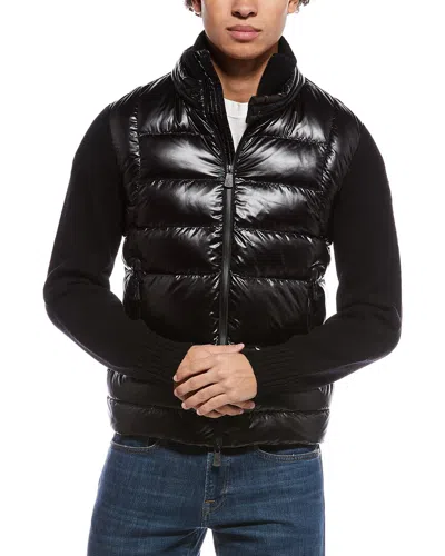 Moncler Grenoble Wool Cardigan In Black